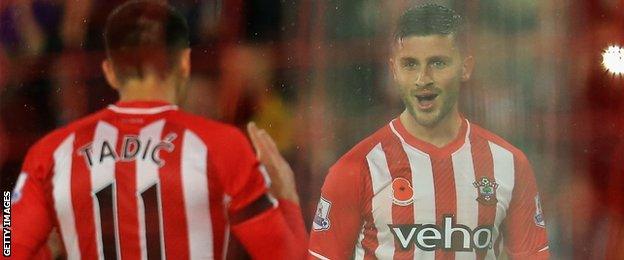 Shane Long and Dusan Tadic