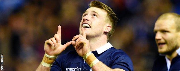 Scotland full-back Stuart Hogg