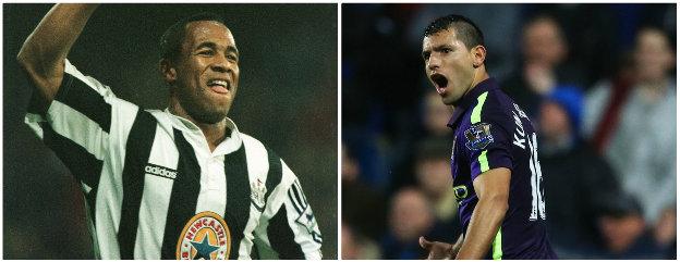 Les Ferdinand and Sergio Aguero