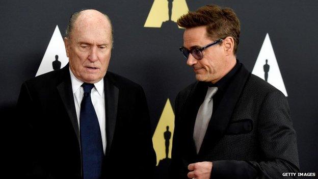 Robert Duvall and Robert Downey Jr