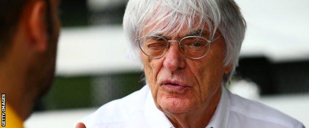 F1 boss Bernie Ecclestone