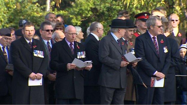 Welsh service of remembrance in Cardiff