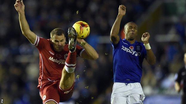 Ben Turner in action against Birmingham City