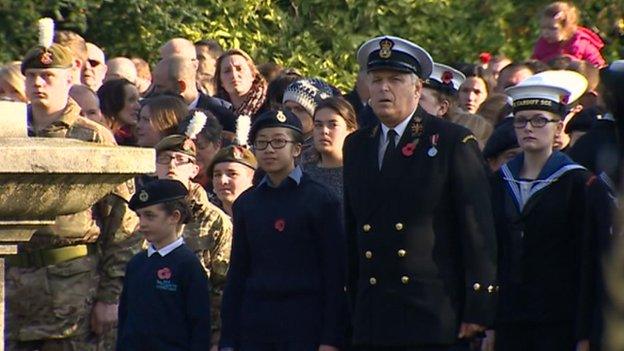 Welsh service of remembrance in Cardiff