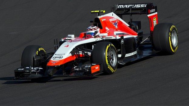 Marussia driver Max Chilton