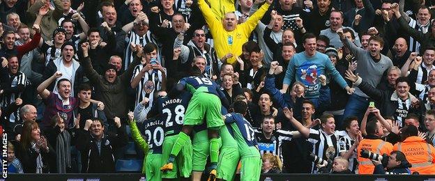 Newcastle supporters