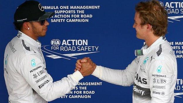 Lewis Hamilton and Nico Rosberg