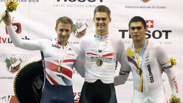 Jason Kenny (left) had to settle for silver