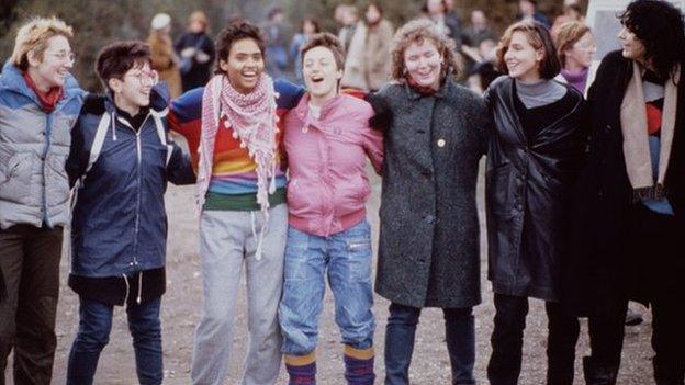 Activists at Greenham Common