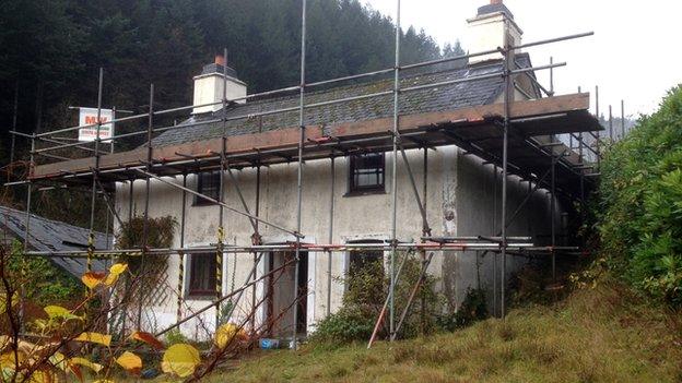 Mark Bridger lived in the detached cottage surrounded by woodland