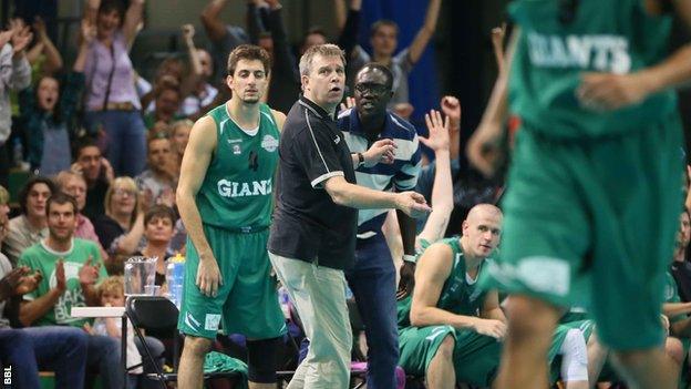 Manchester Giants coach Jeff Jones