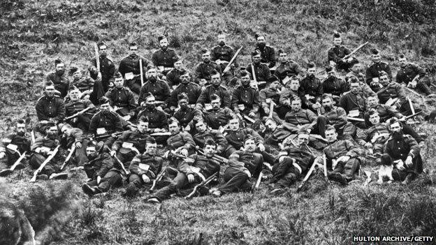 The remainder of the South Wales Borderers after Rorke's Drift in 1879