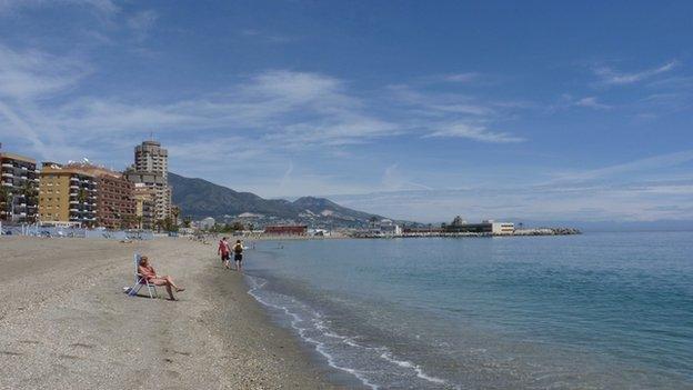 A beach in the Costa Del Sol