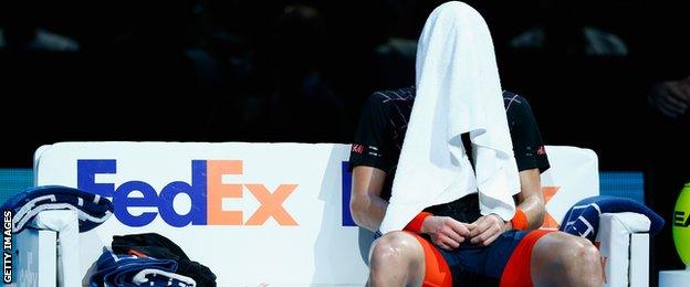 Tomas Berdych in defeat