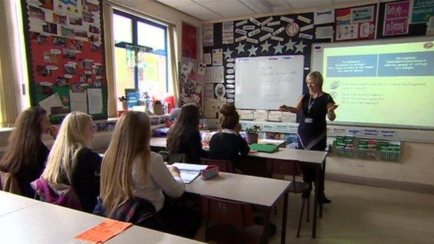 Pupils in the classroom