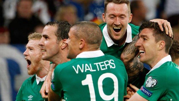 Republic of Ireland are co-leaders in Group D with seven points from three games