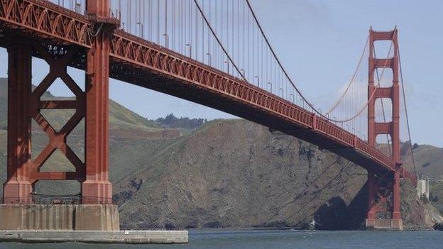 Golden Gate Bridge in San Francisco 3 May 2014