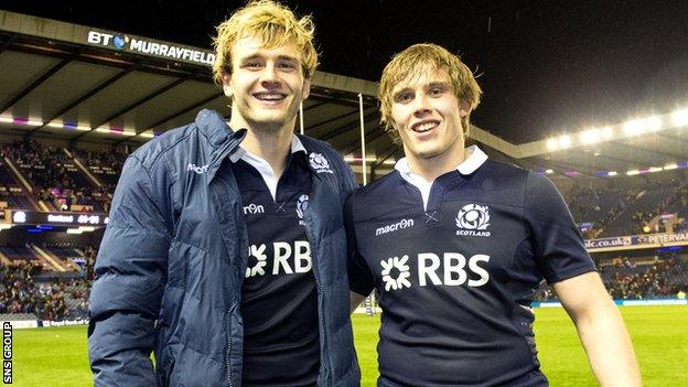 Richie and Jonny Gray scored first-half tries against Argentina