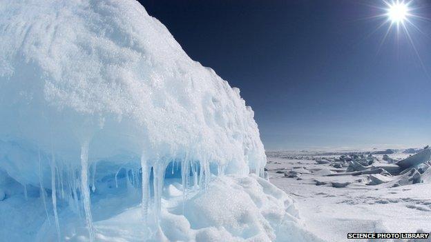 A glacier in Canada