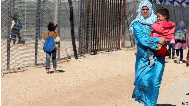 Syrians in Zaatari refugee camp, Jordan (09/11/14)