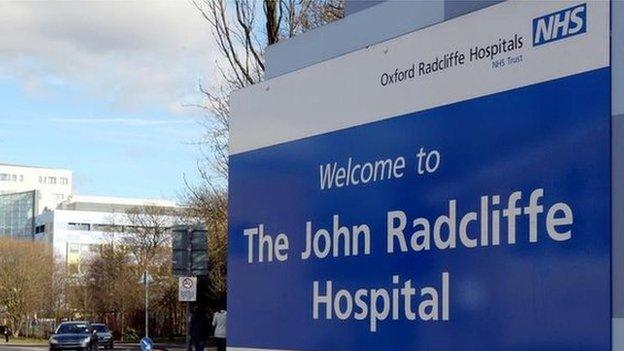 John Radcliffe sign