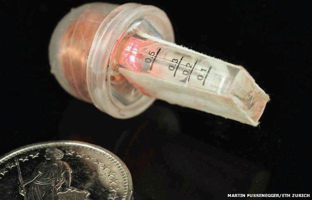 Wireless-powered optogenetic implant