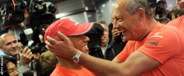 Lewis Hamilton and Ron Dennis