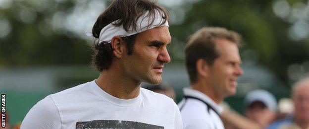 Roger Federer has described his coach Stefan Edberg as "more of an inspiration"