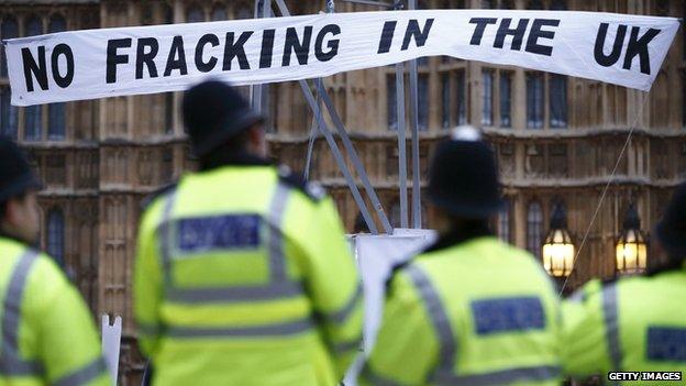 Anti-fracking banner