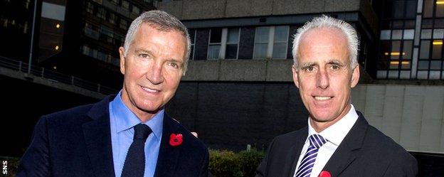 Former Scotland midfielder Graeme Souness and former Republic of Ireland defender Mick McCarthy