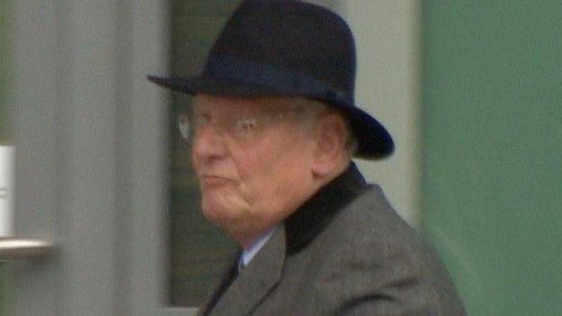 Former Supt Roger Greenwood arriving at the Hillsborough Inquests