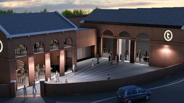 Artist impression of the Tramshed