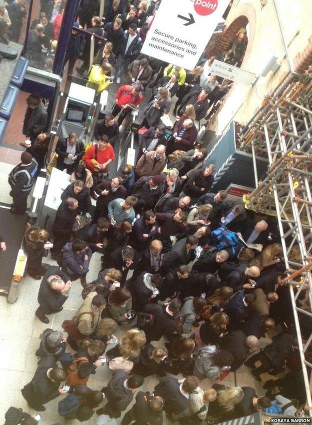 Congestion at Chelmsford railway station