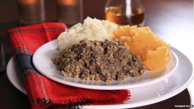 Plate of haggis