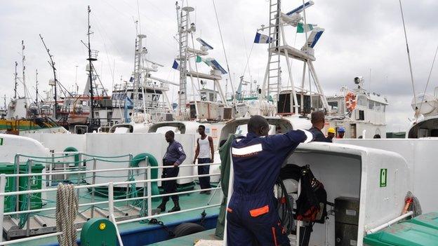 Ships in Lagos, Nigeria