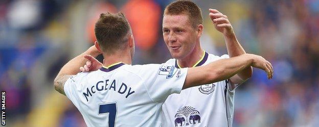 Aiden McGeady and James McCarthy