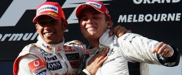 Lewis Hamilton and Nico Rosberg