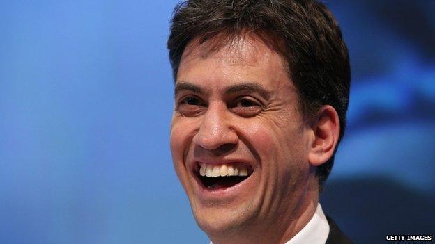 Ed Miliband laughing