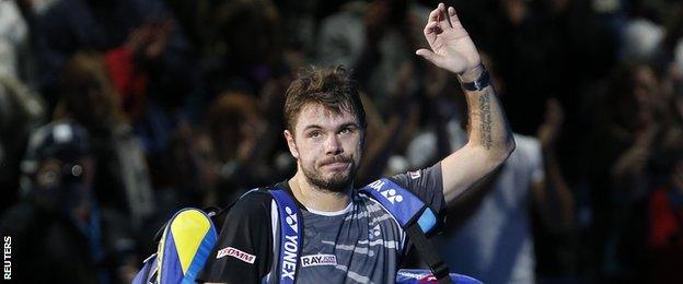 Stan Wawrinka loses to Novak Djokovic