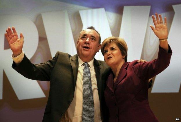 Alex Salmond and Nicola Sturgeon