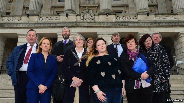 Delegation that travelled to Stormont