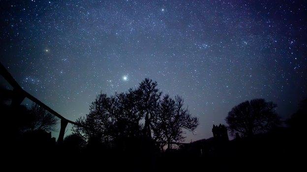 The night sky in Sark