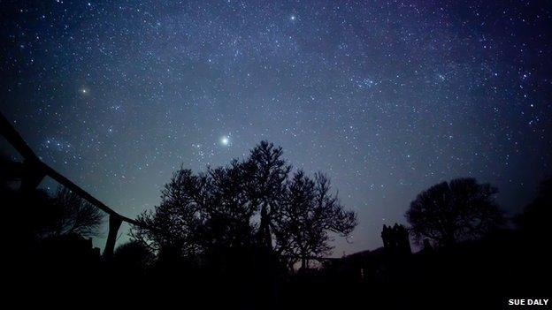 The night sky in Sark