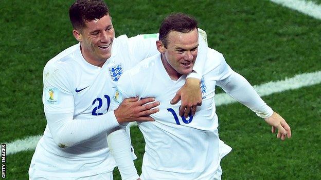 Ross Barkley and Wayne Rooney