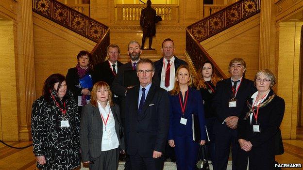 Mike Nesbitt with delegation
