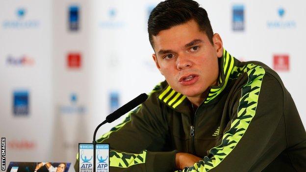 Milos Raonic withdrawing from the O2 World Tour Finals