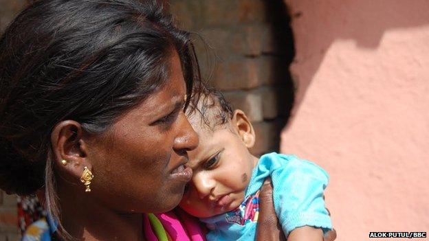 Anjani with Rekha's baby