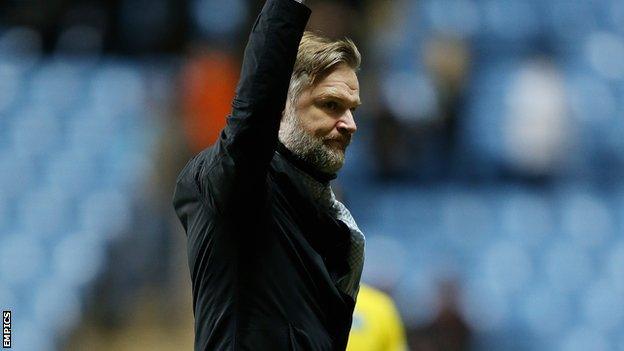 Coventry City manager Steven Pressley