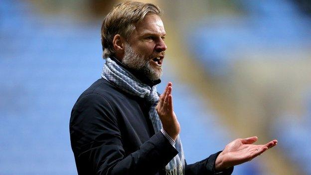 Coventry City manager Steven Pressley