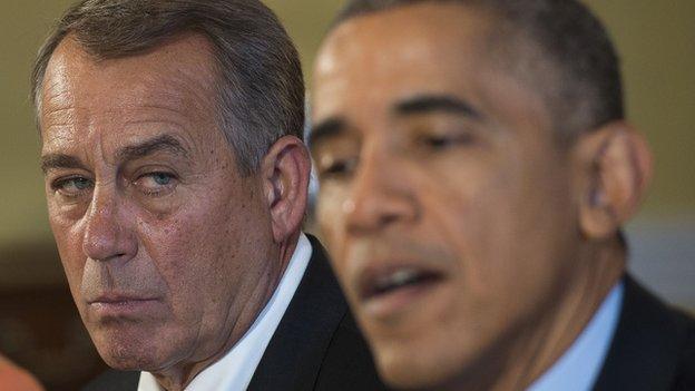 House Speaker John Boehner and President Barack Obama meet after the mid-term election.